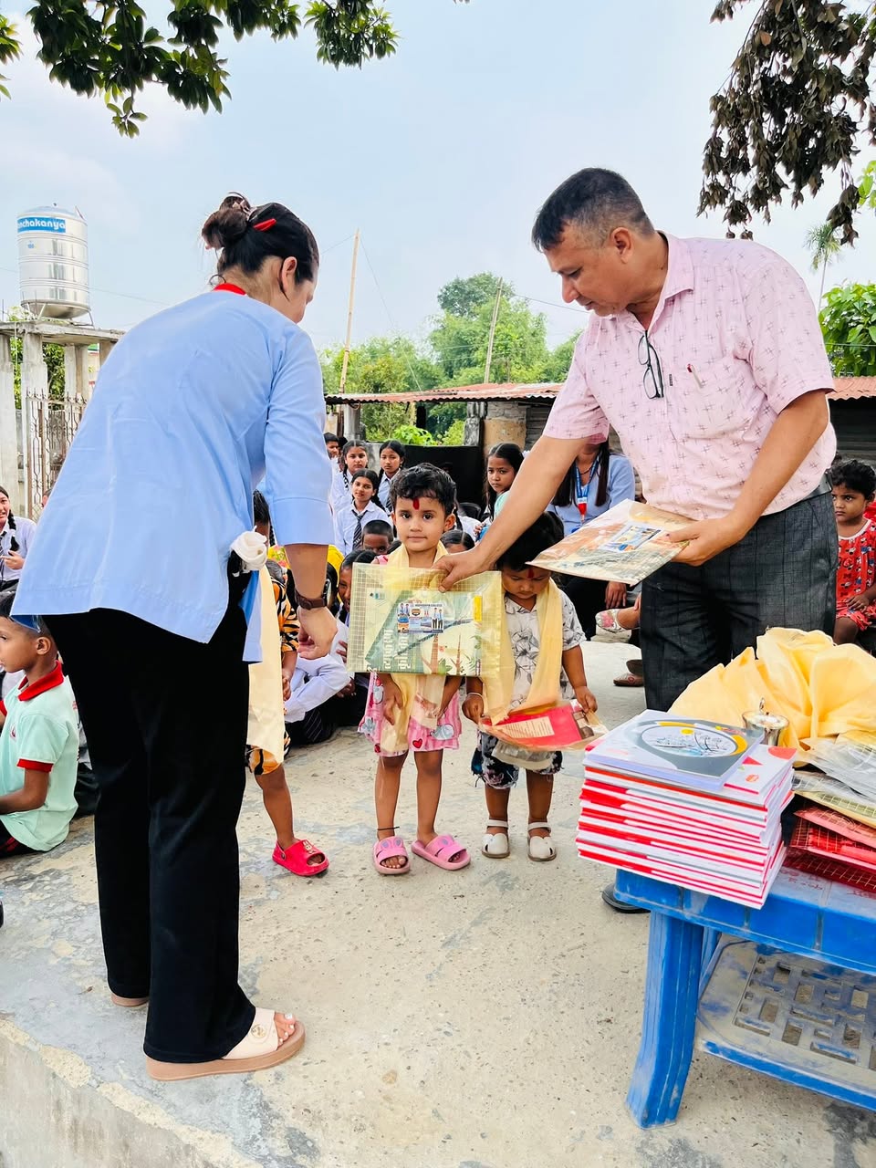 A moment from the school community